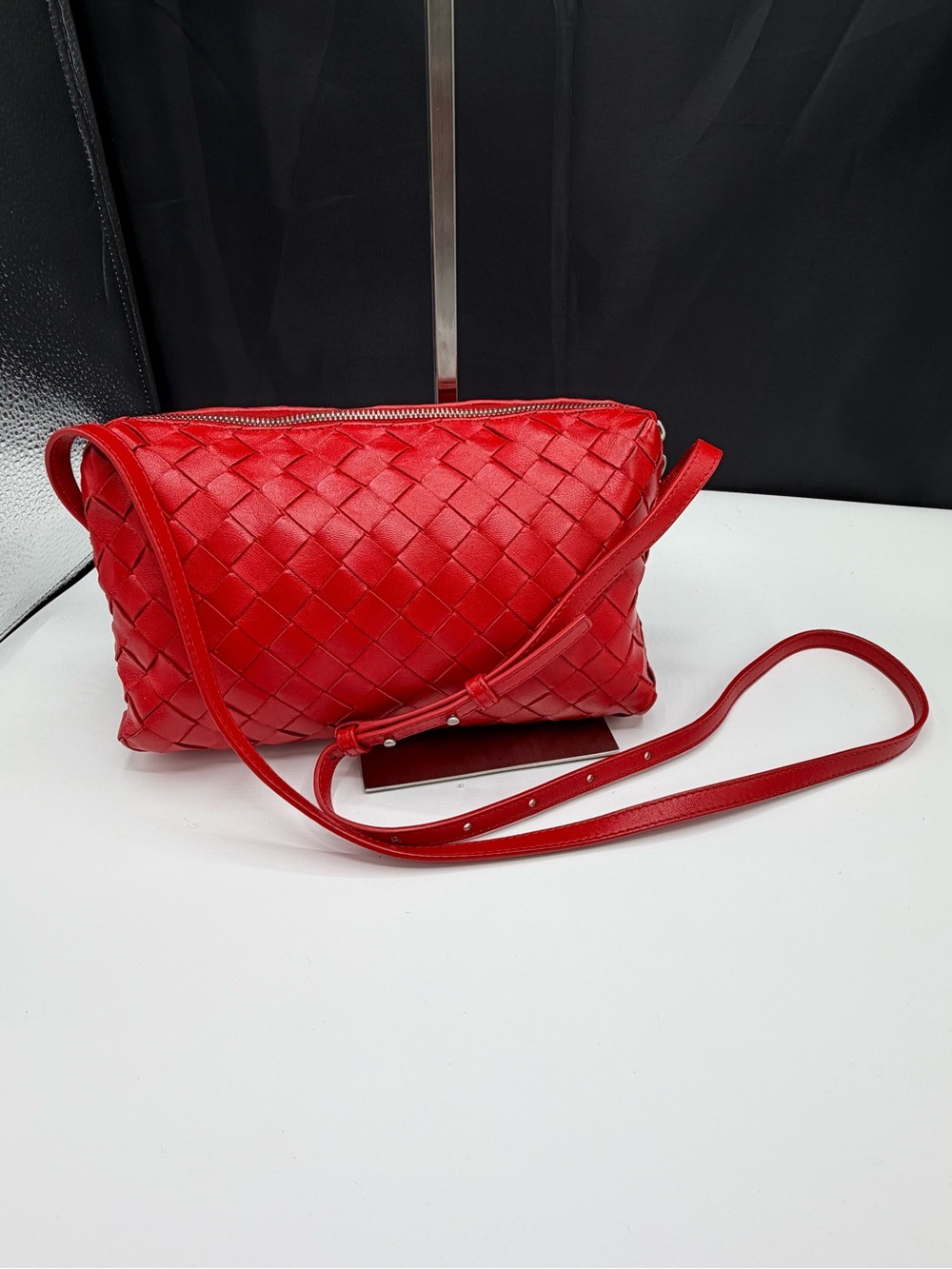 Bottega Veneta Classic Woven Camera Bag Itrecciato Leather